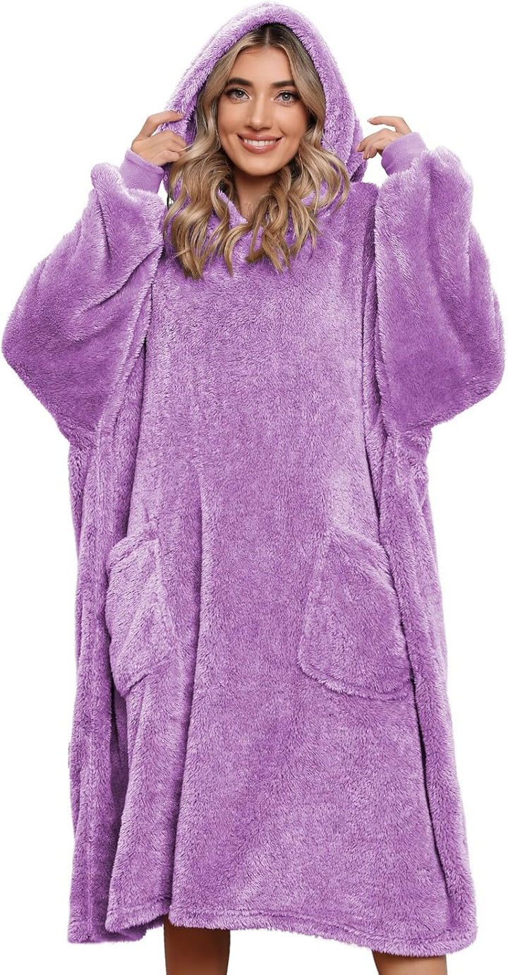 UMIPUBO Hoodie Decke Damen Oversize Sherpa Deckenpullover Blanket Hoodie Warm Winterpullover Decken
