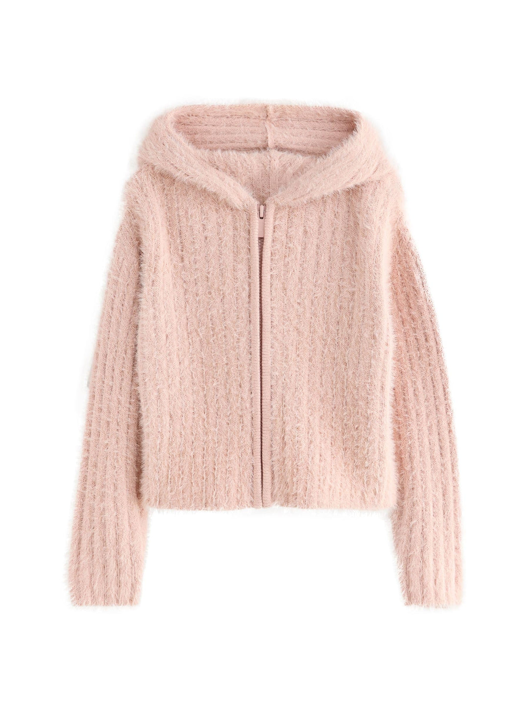 NEXT Mädchen Flauschige Kapuzenjacke mit durchgehendem Reissverschluss 16 Jahre Rosa, 16 Jahre Rosa