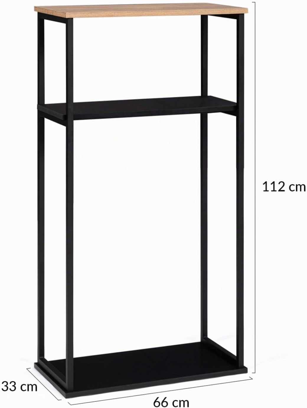 IDMarket - Kaminholzregal, vertikal, gross, mit Regalen, 33 x 66 x 112 cm