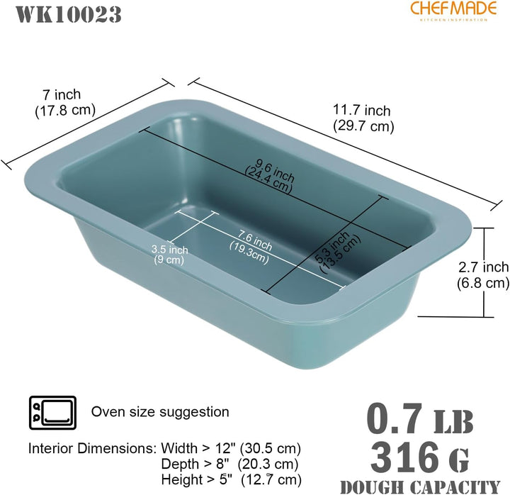 CHEFMADE Brot-Kastenform, 13,2 x 24,4 cm, antihaftbeschichtet, Hackbratenform, Backgeschirr zum Back