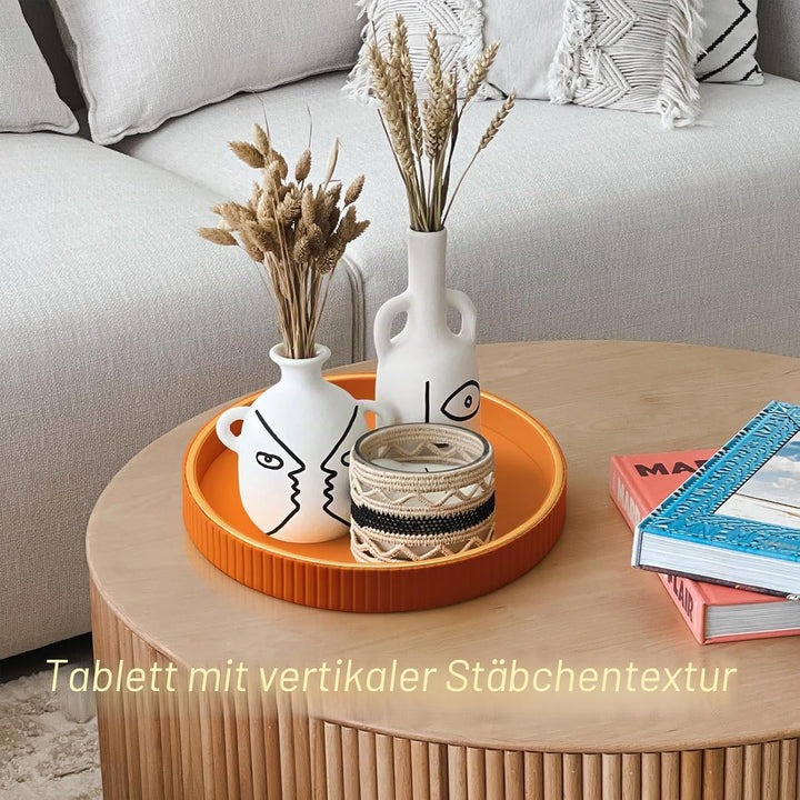 SANZIE Ledertablett, Schreibtisch-Aufbewahrung, Organizer, Premium-Serviertablett, dekoratives Table