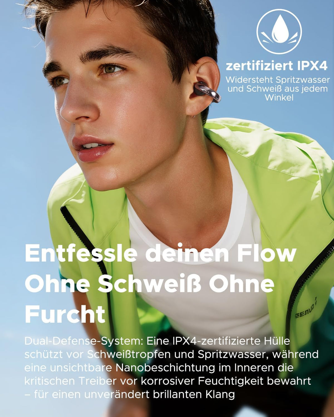 Y1 Lite Open-Ear Kopfhörer, Bluetooth 6.0 Leichtgewichte, 30H Spielzeit, 13mm Bass-Treiber, Digitala