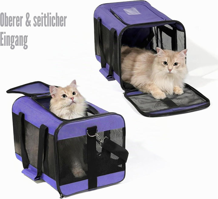 HITSLAM hundebox Faltbar Hundetransportbox Katzentransportbox Katzenbox Transportbox katzentasche fü