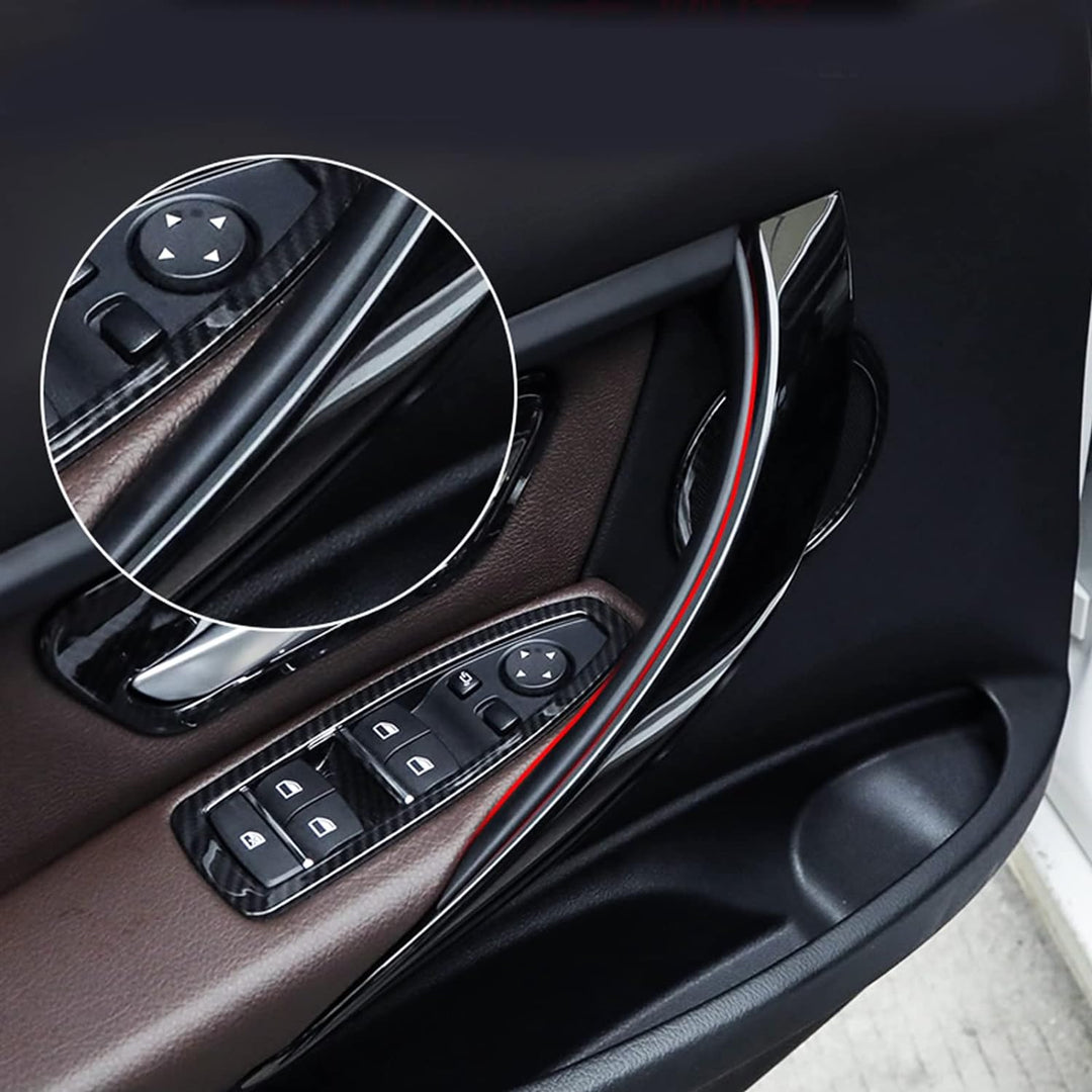 TZYSZDB Schwarz Türgriff Innen für BMW Serie 3 4 F30 F31 F32 F33 F34 F36 F80, Auto Innengriff Schnal