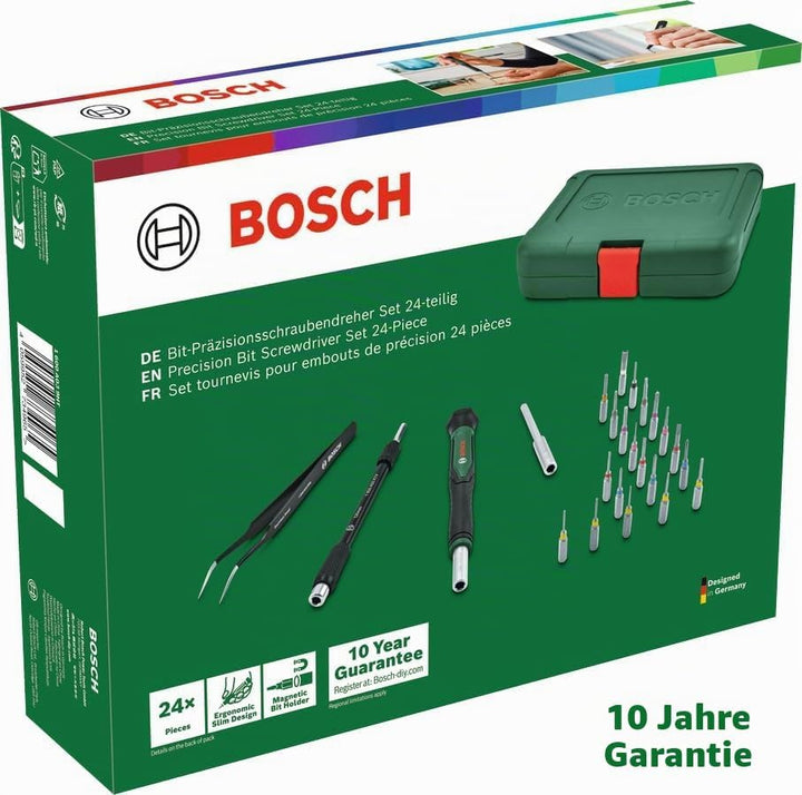 Bosch Präzisions-Bit-Schraubendreher-Set 24-teilig (Zubehör Handwerkzeug)