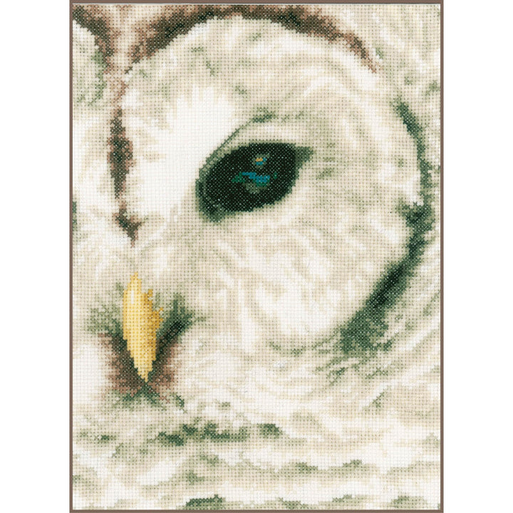 Lanarte Zählmusterpackung Eule Zählstoff Kreuzstichpackung, Baumwolle, Mehrfarbig, 19 x 26 x 0.3 cm,