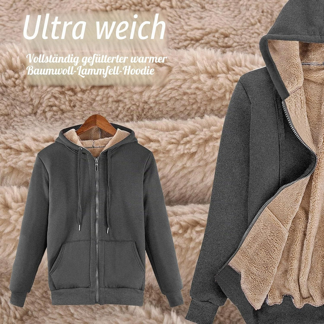 UMIPUBO Fleecejacke Damen Hoodie Kapuzenpullover Sweatjacke Warm Oberteil, Herbst Winter Sweatshirt