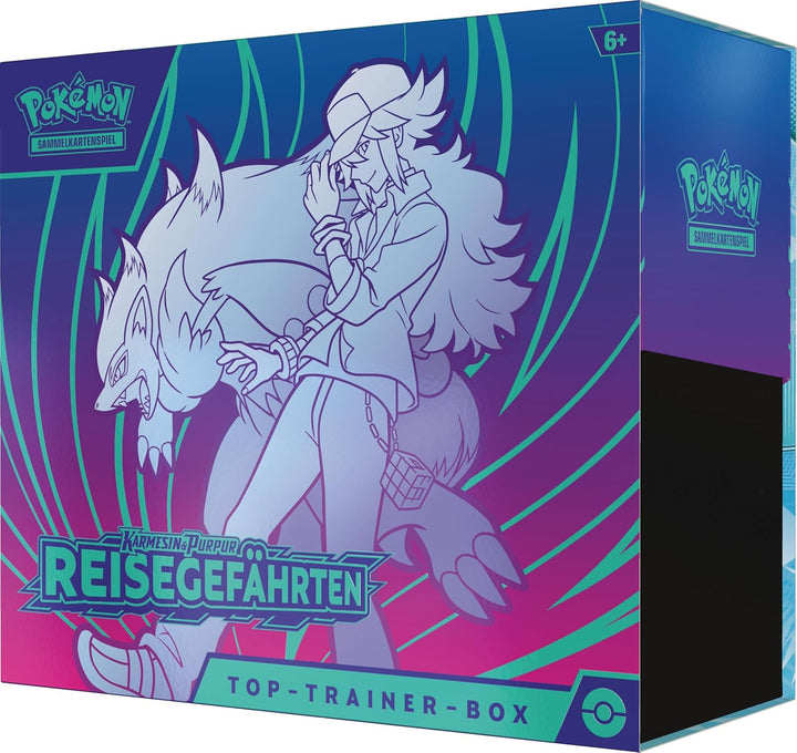 Pokémon-Sammelkartenspiel: Top-Trainer-Box Karmesin und Purpur – Reisegefährten (1 Vollbild-Promokar