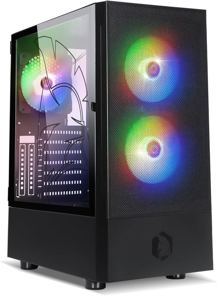 EMPIRE GAMING - Gehäuse für Gamer Sapphire – ARGB Mittlerer Tower ATX/Micro-ATX/ITX – seitliche Tür