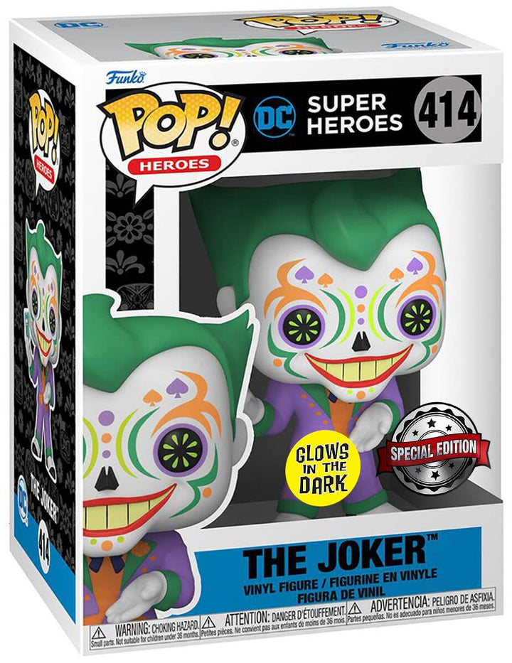 Funko POP! Heroes: Dia De Los DC - The Joker - Leuchtet Im Dunkeln - DC Comics - Vinyl-Sammelfigur -