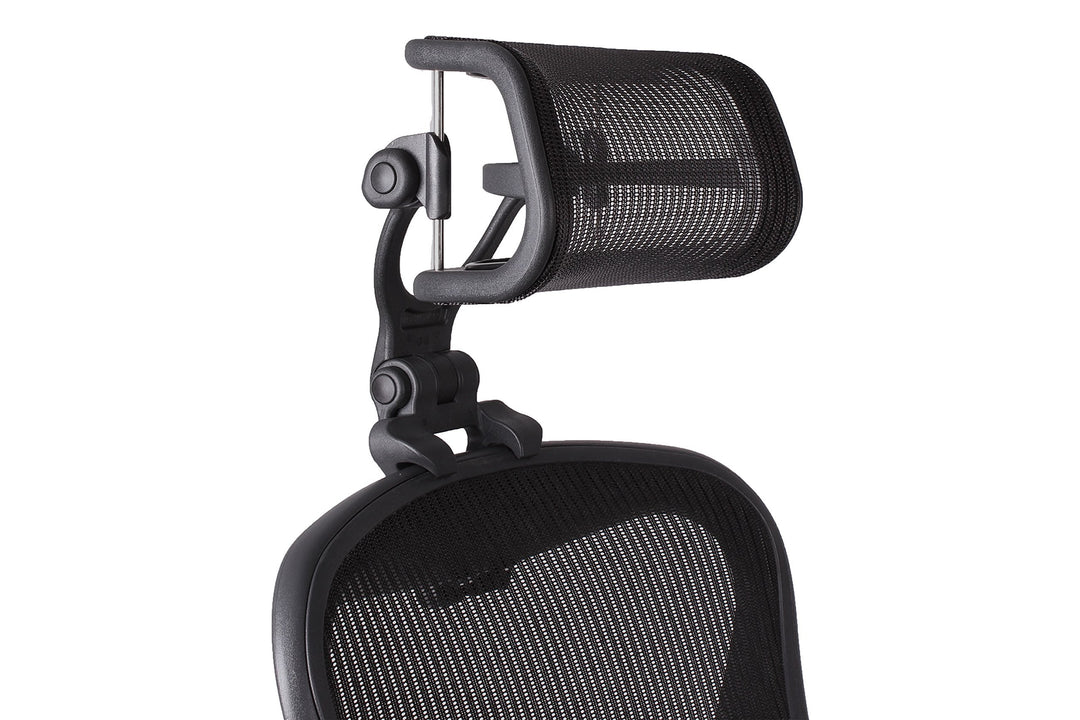 Engineered Now Die Originale Kopfstütze für den Herman Miller Aeron Stuhl H4 Carbon | Farben und Net
