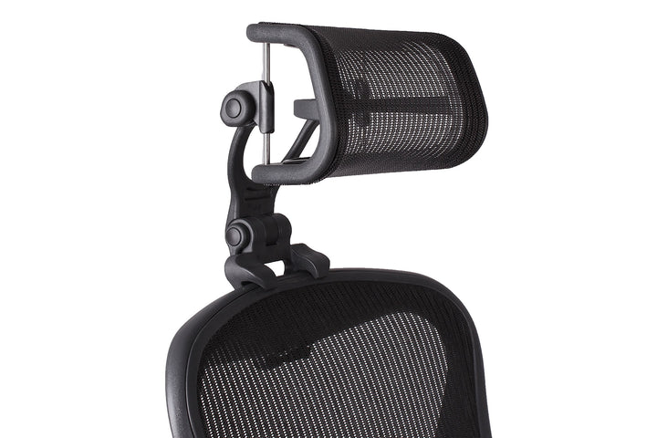 Engineered Now Die Originale Kopfstütze für den Herman Miller Aeron Stuhl H4 Carbon | Farben und Net