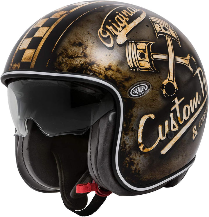 Premier Helm Vintage OP 9 BM,BRAUN/OCHER/SCHWARZ,M