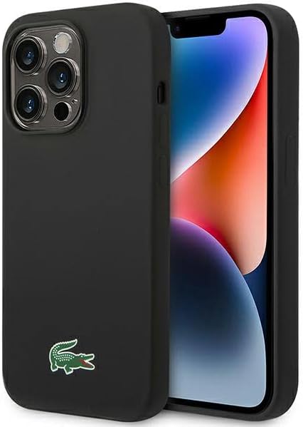 Lacoste LCHMP14XSLOK Hülle für iPhone 14 Pro Max 6.7" Schwarz hardcase Silicone