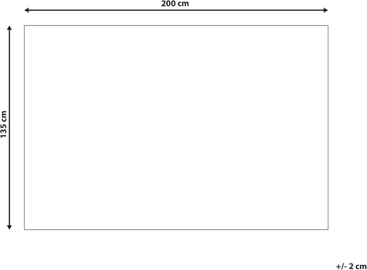 Beliani Bezug für Gewichtsdecken Minky-Stoff 135 x 200 cm Marine blau flauschig Rhea