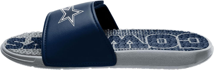 FOCO Commanders NFL Legacy Sport Slide Flip-Flops für Herren Dallas Cowboys 11-12 Wordmark mit Farbv