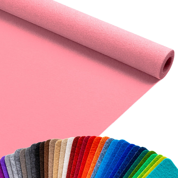 Primaflor Event-Teppich Meterware Podium - Alt-Rosa, 1,00m x 10,00m, Viele Farben, Rutschfester Gang