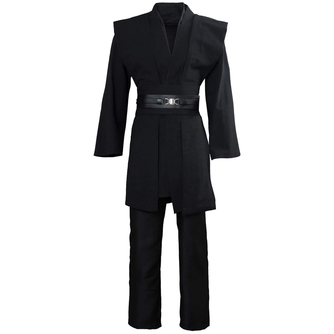 Bichingda Herren-Tunika, Ritterkostüm, Kapuzenrobe, Uniform, Cosplay, Komplettes Halloweenkostüm-Set