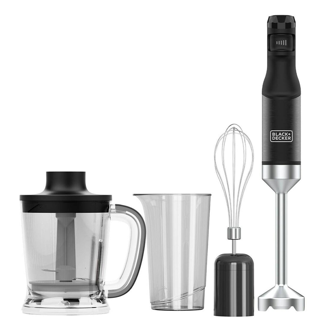 Black & Decker BXHBA1501E Mélangeur par Immersion 1500 W Noir, Transparent