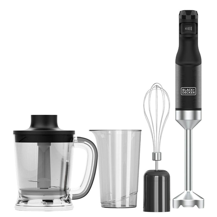 Black & Decker BXHBA1501E Mélangeur par Immersion 1500 W Noir, Transparent