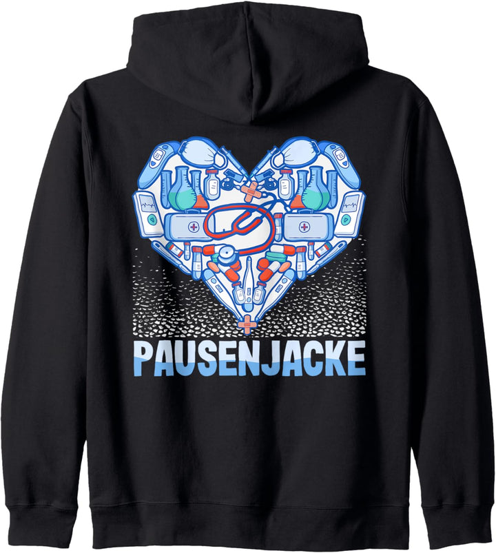 Pausenjacke Krankenschwester Altenpflege Pflegekraft Pflege Kapuzenjacke