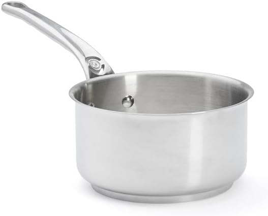 DE BUYER Stielkasserolle, Edelstahl, Silber, 16 cm, 27.9 x 20.1 x 10.9 cm