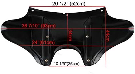 Batwing Verkleidung kompatibel mit Harley V-Rod/Muscle schwarz