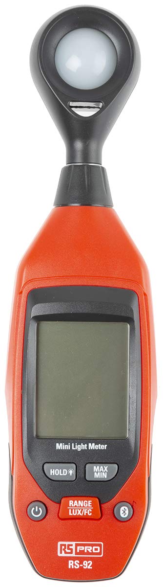 RS PRO RS-92 Luxmeter mit Silizium-Fotodiode, bis 40000lx, 0,1 lx, ±5%