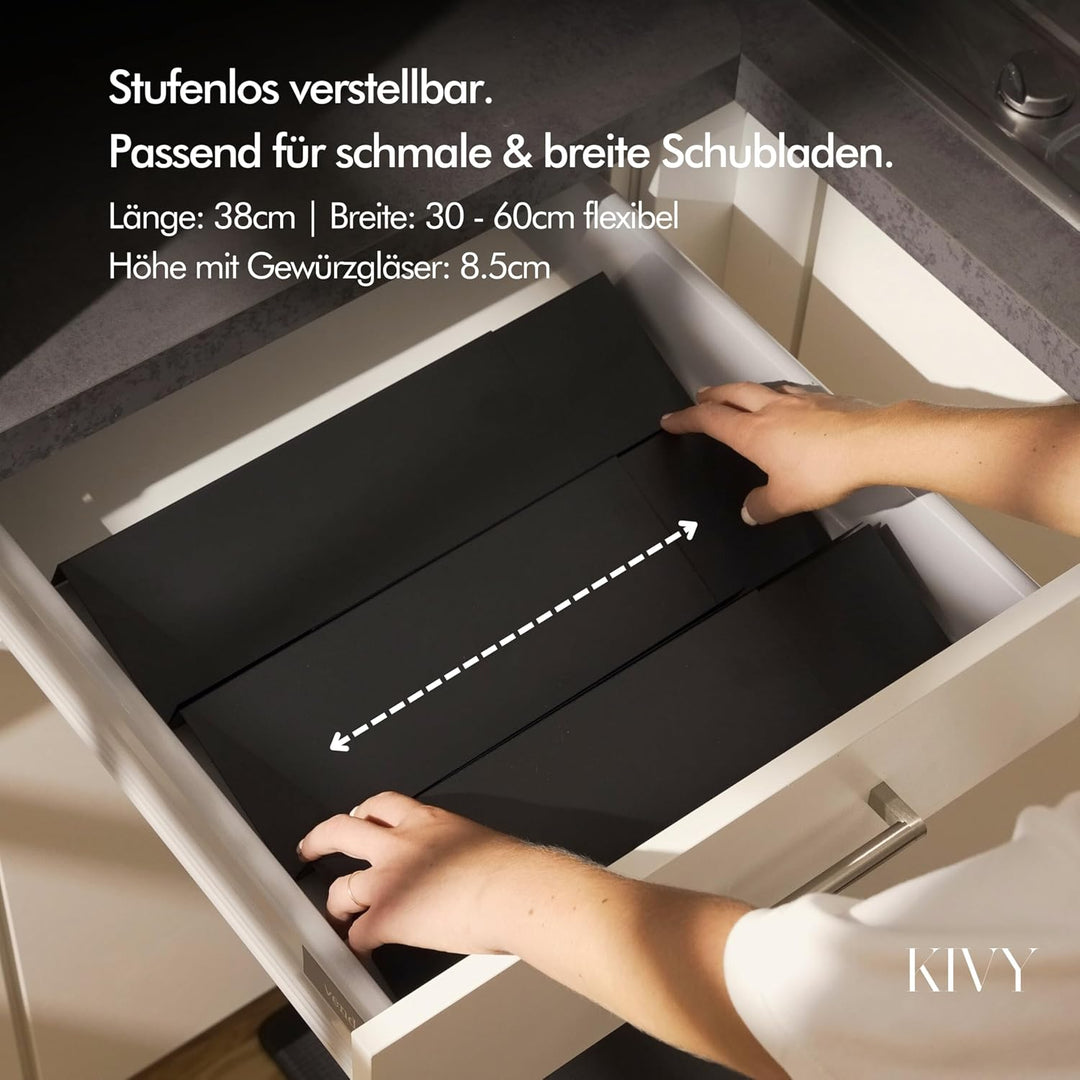 KIVY Gewürzgläser mit Streueinsatz - 24x 120ml + 240 Etiketten - Luftdicht | Wasserfeste Label - Luf