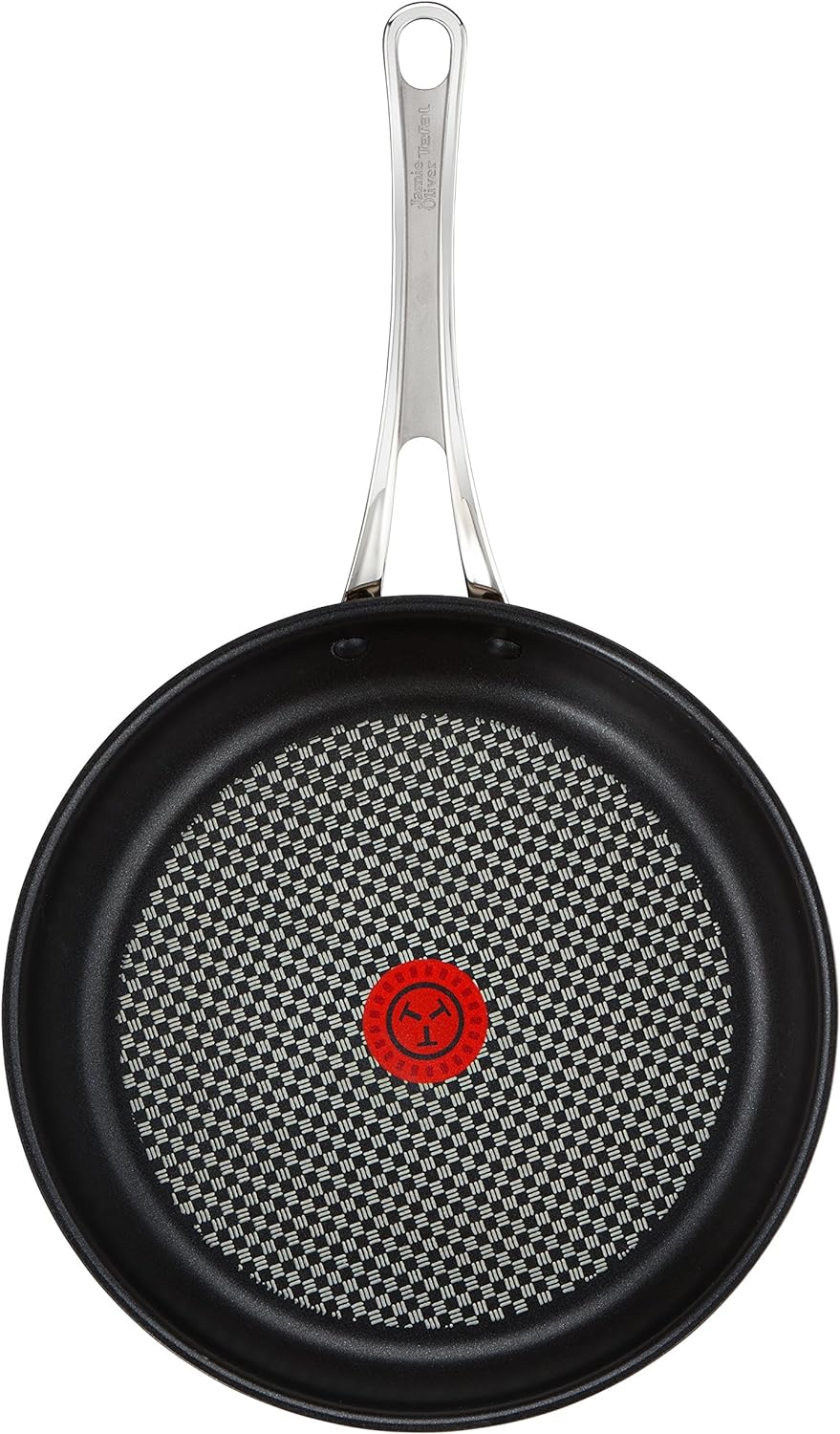 Tefal H80304 Jamie Oliver Premium Inox Induction Wave Pfanne (24 cm, antihaftbeschichtet) edelstahl