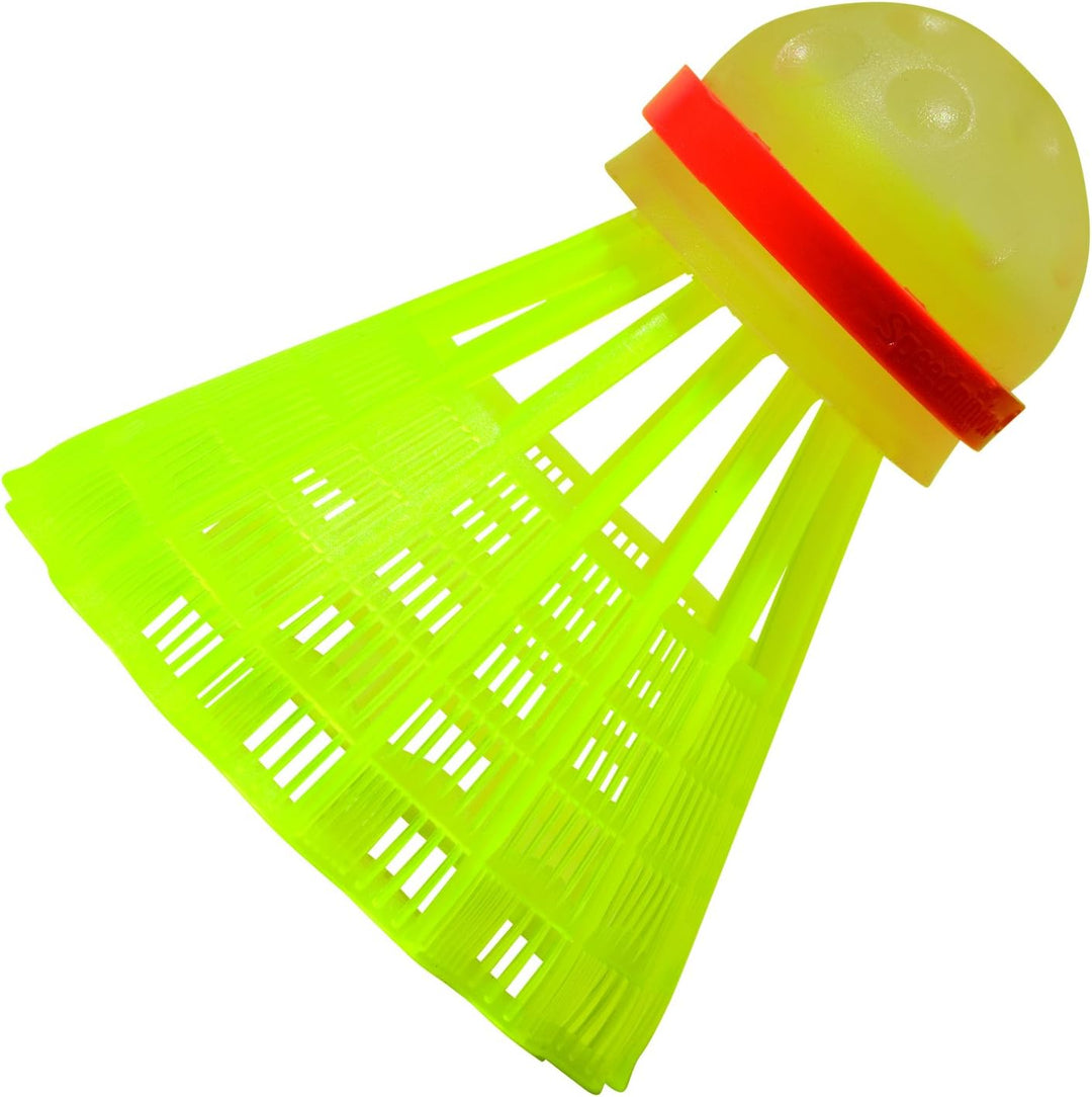 Speedminton FUN Set - Alternative zu Beachball/Federball inkl. 2 HELI Speeder für Strand, Park, Gart