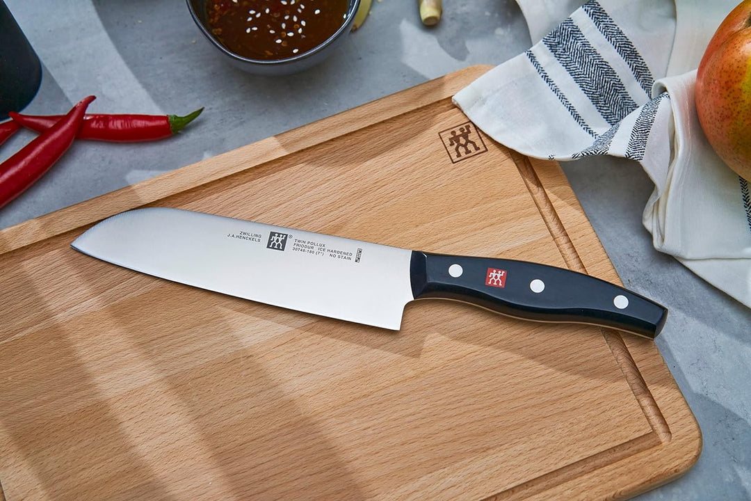 Zwilling 1001381 Santokumesser, Klingenlänge: 18 cm, Grosses Klingenblatt, Rostfreier Spezialstahl/K