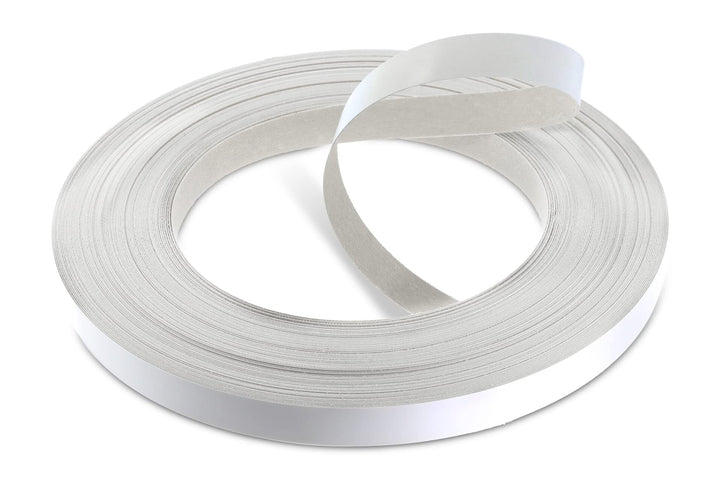 WoodPress® 19mm Mattweisse Melamin Kantenumleimer mit Schmelzkleber – 50m Industrielle Rolle – Einfa