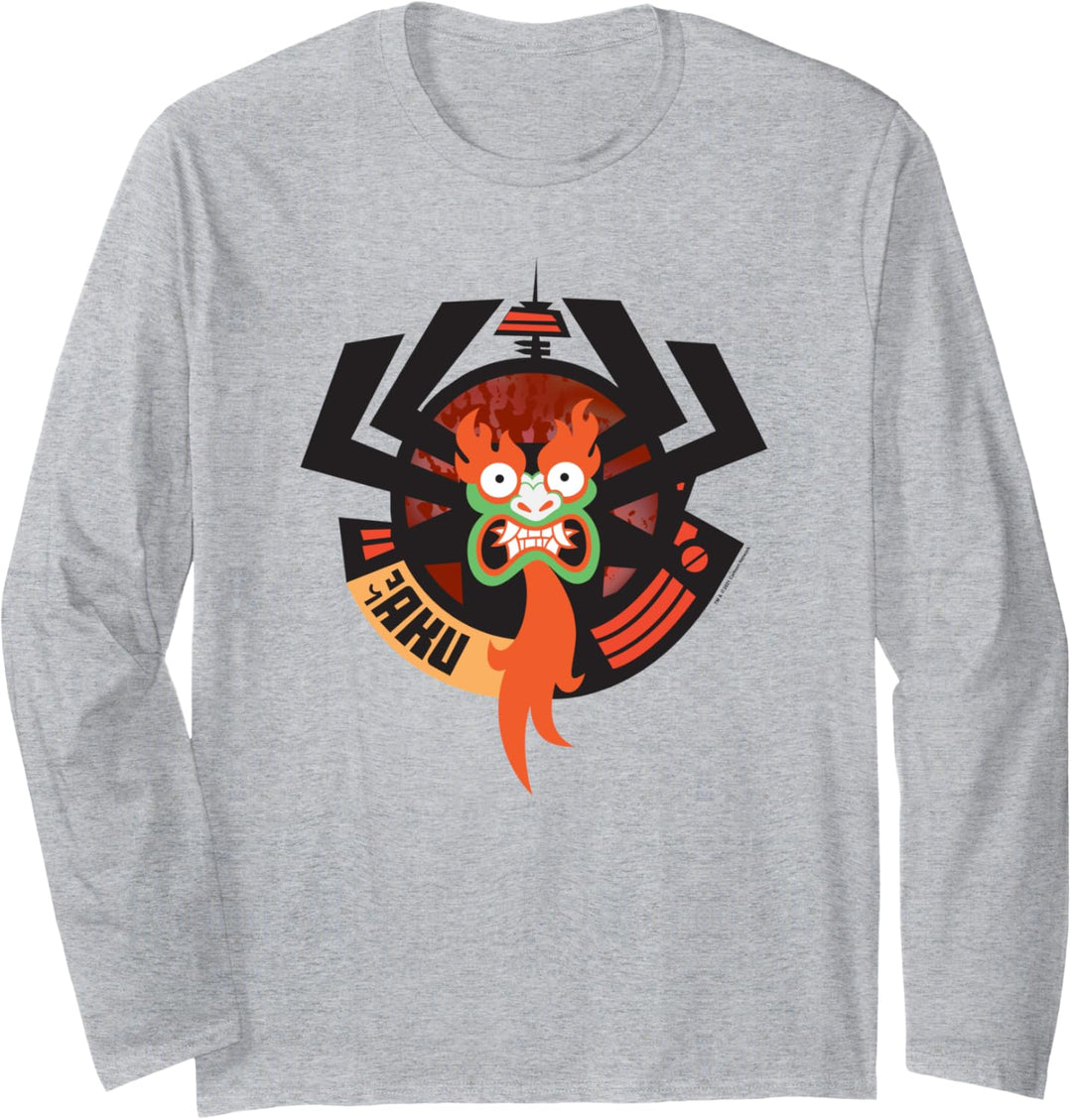 Samurai Jack Aku Round Frame Langarmshirt