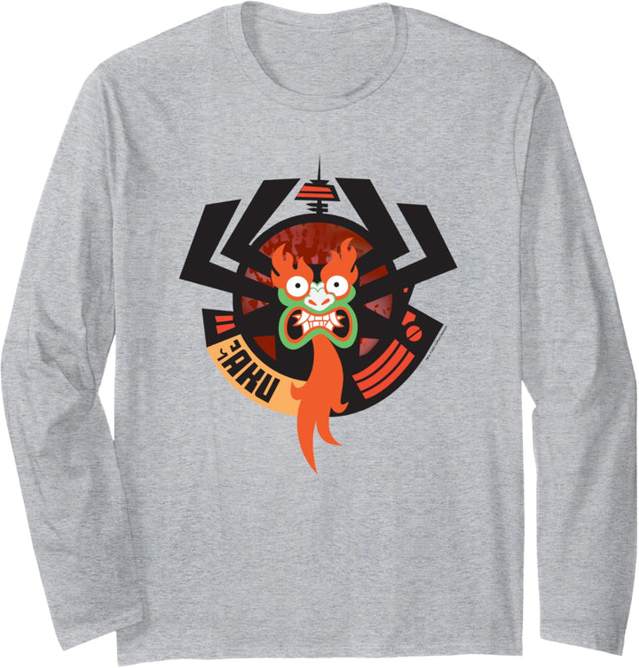 Samurai Jack Aku Round Frame Langarmshirt