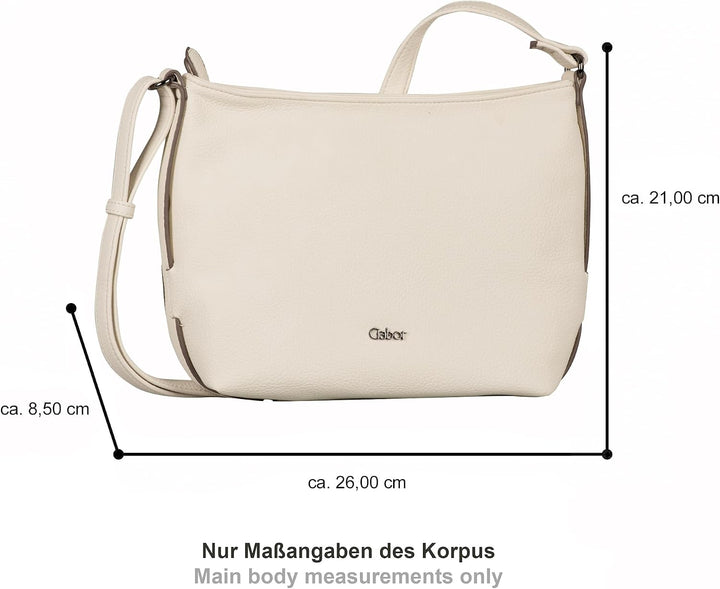 Gabor Damen Malu Umhängetasche Off White, Off White