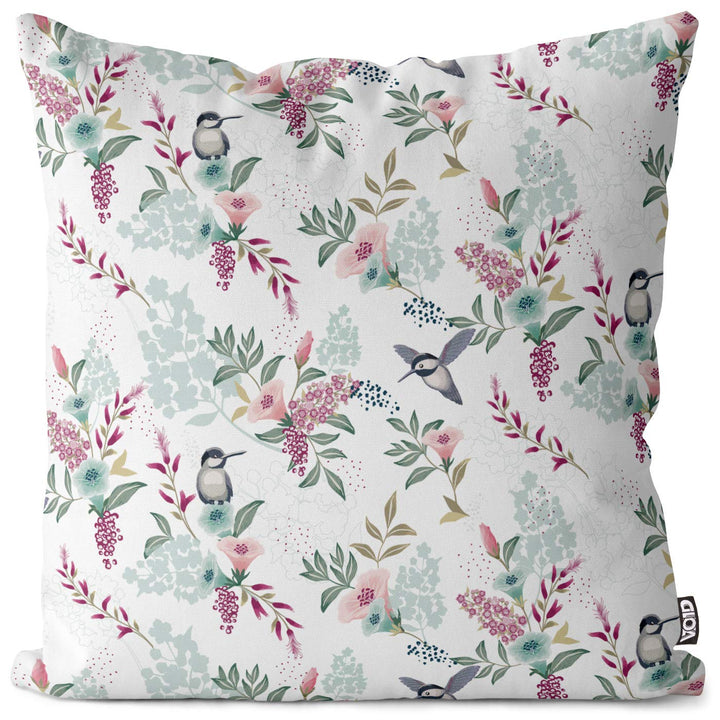 VOID Kolibri Blumen Kissenbezug Kissenhülle Sofakissen Kissen Deko Outdoor-Kissen Dekokissen, Kissen