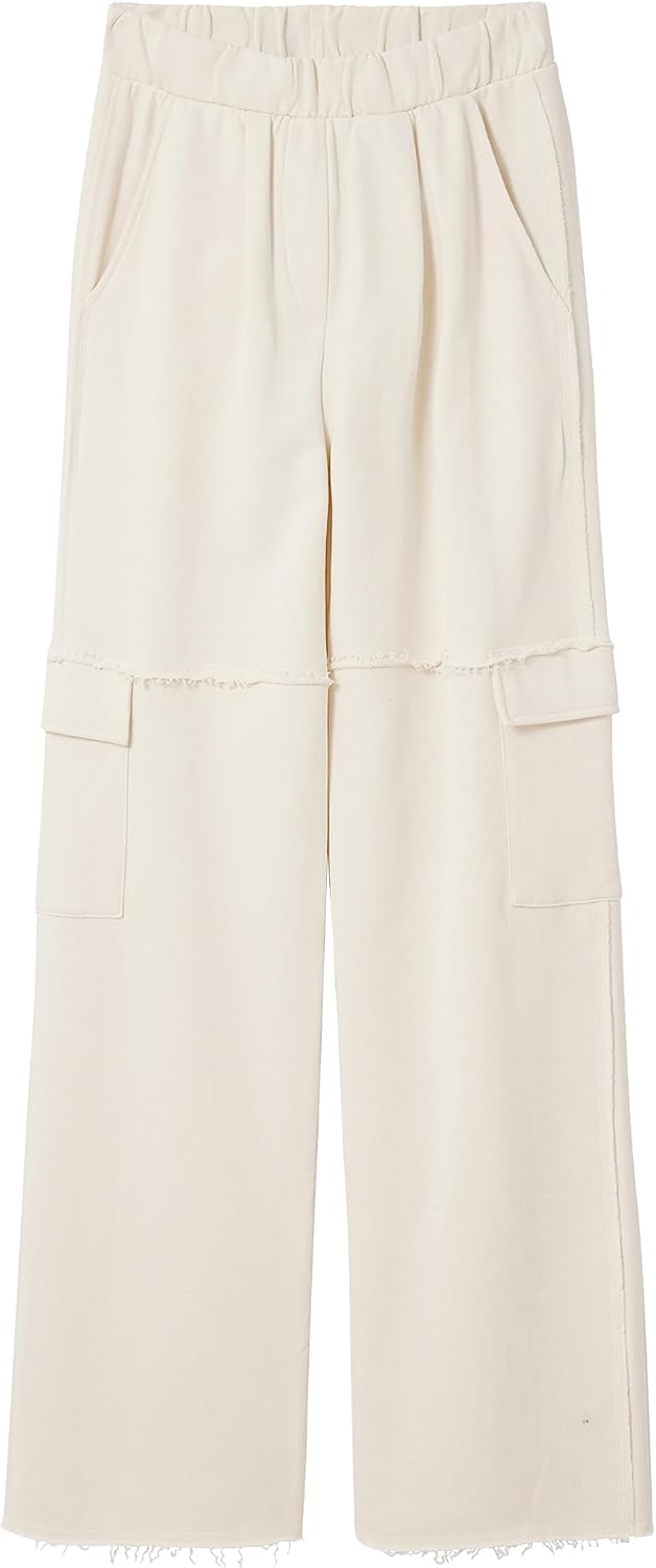 Desigual Damen nevadi Casual Pants L Weiss, L Weiß