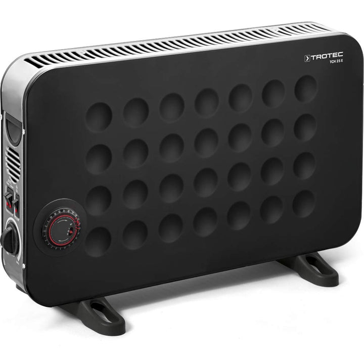 TROTEC Heizkörper elektro TCH 25 E – Heizleistung 750 W / 1250 W / 2000 W – Konvektor mobil, schwarz