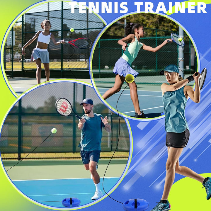 Tennis Trainer Tennistrainer mit 2 Twistball Ersatzball mit Schnur Tennistraining Tennistrainer Gumm