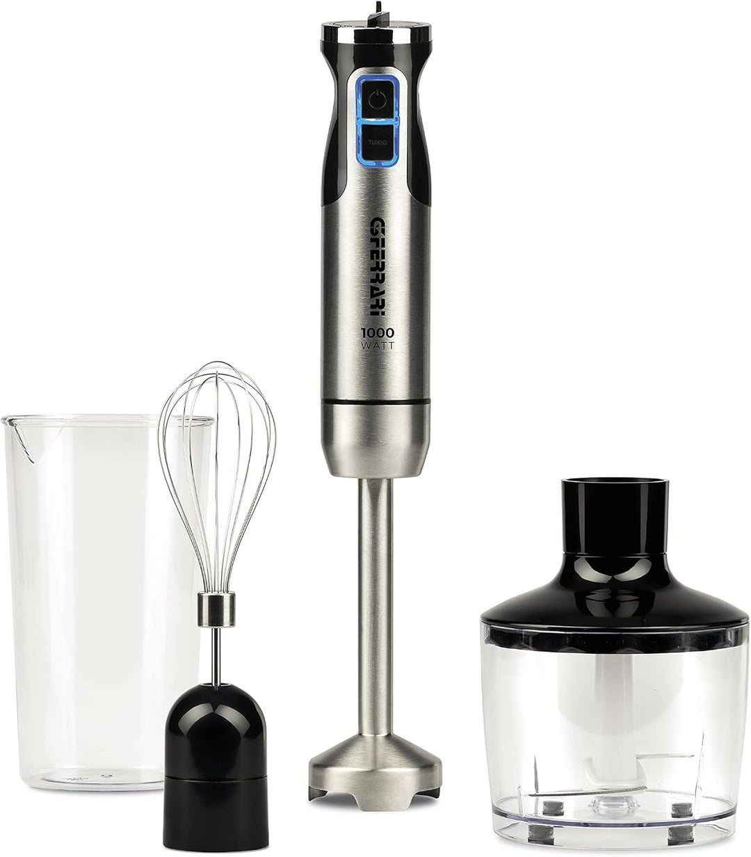 G3 Ferrari G20143 Antelao3-in-1 Stabmixer-Set mit Mixstab, Schneebesen und Zerkleinerer, DC-Motor, 1