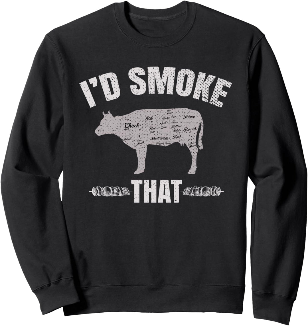 Ich würde das Grillen Barbecue Grillmeister BBQ Grillen Sweatshirt