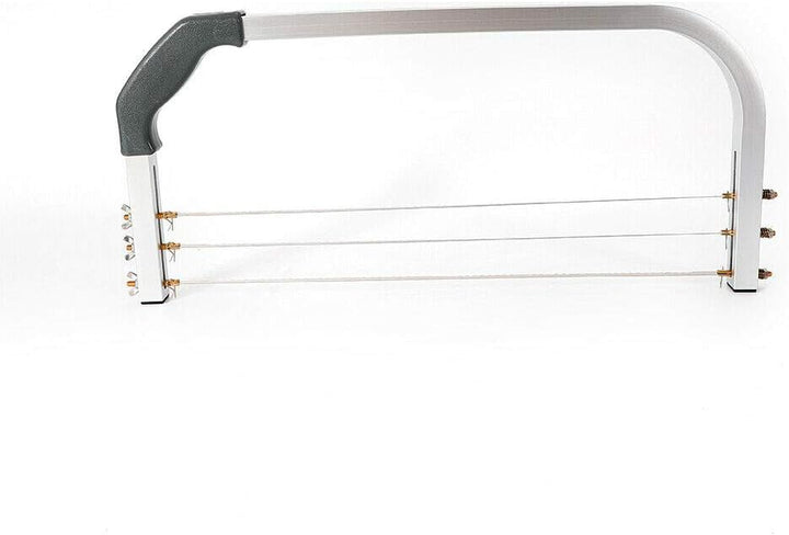 Kaichenyt Tortenbodenschneider, Edelstahl Tortenschneider 53cm mit 3 Gezahnten Schneiddrähten Verste