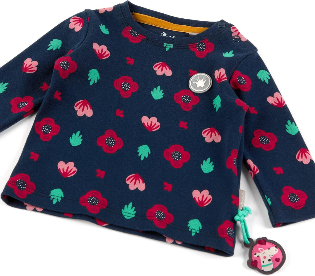 Sigikid Baby-Mädchen Langarmshirt aus Bio-Baumwolle T-Shirt