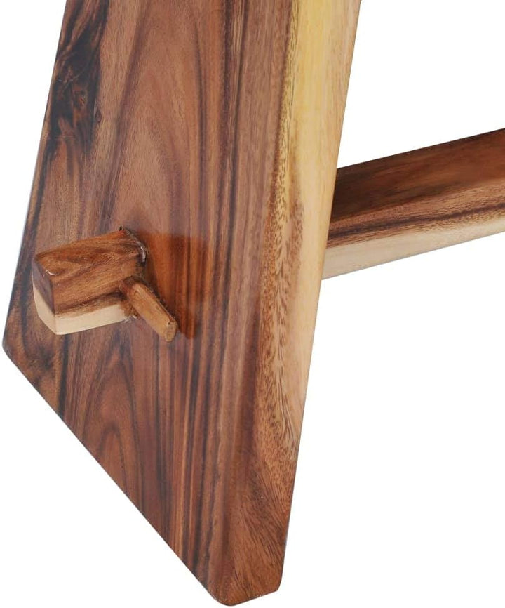 vidaXL Suarholz Massiv Hocker Badhocker Duschhocker Badestuhl Duschstuhl Holzhocker Fusshocker Nacht