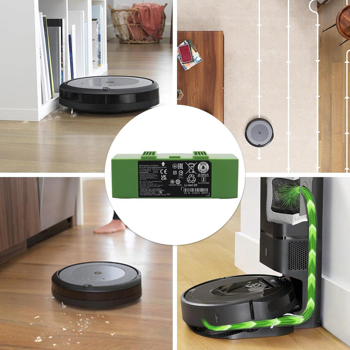 14,4 V 4460 mAh Akku für iRobot Roomba e und i Serie i7+ i7 7150 7550 i7550, Akku für i8 i8+ i8550 7