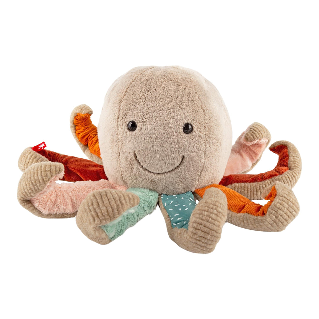 sigikid 43232 Patchwork Stofftier, Mehrfarbig/Krake, Mehrfarbig/Krake