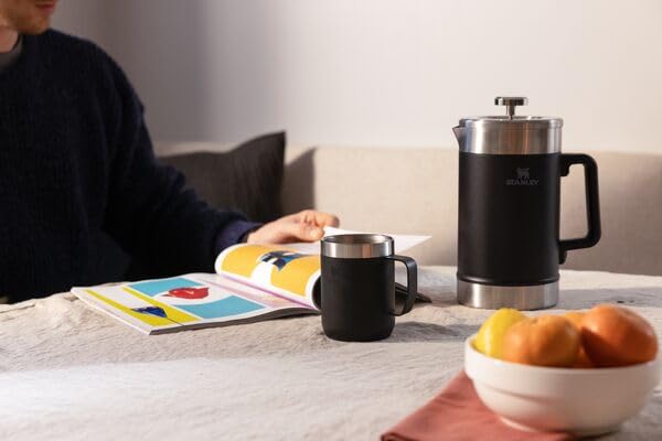 STANLEY French Press mit doppelter Vakuumisolierung, Edelstahl-Kaffeepresse, grosse Kapazität, ergon