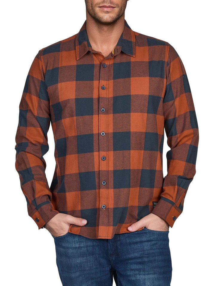 riverso Herren Freizeit Hemd RIVArne Regular Fit Karohemd Flanellhemd Holzfällerhemd kariert Langarm