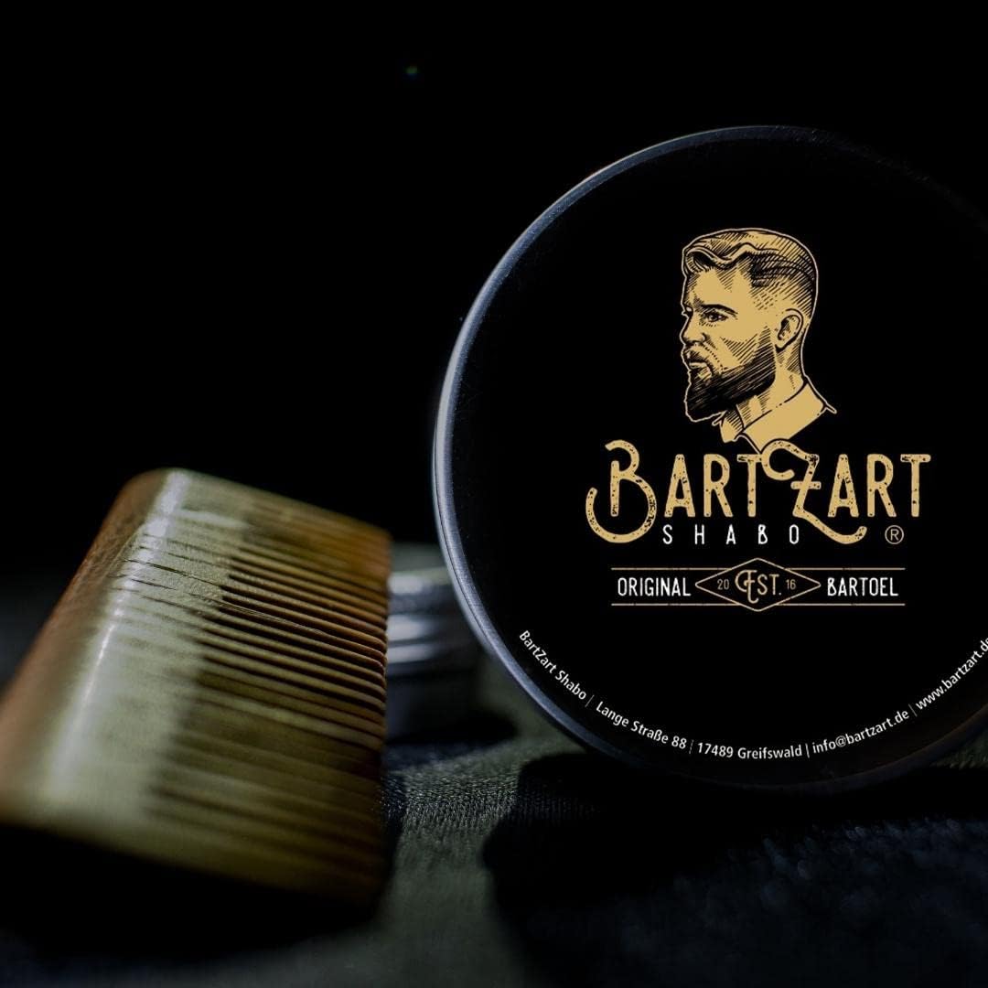 BartZart Bartpflege Set mit Zedernholz I Bart Set 6 tlg. I Rasiermesser mit Wechselklinge, Bartöl, B